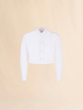  White Poplin Shirt With Marni Symbol Lilywhite