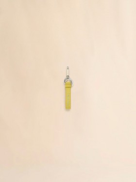  Yellow Leather Keyring With Marni Mending Embroidery Darklemon