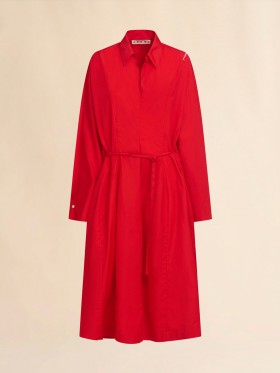  Organic Cotton Shirt Dress With Marni Symbol Arbutus