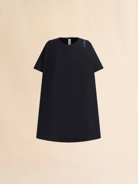  Short Flared Dress With Marni Symbol Black