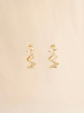  Gold Metal Marni Symbol Earrings