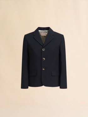  Wool Blend Jacket Black