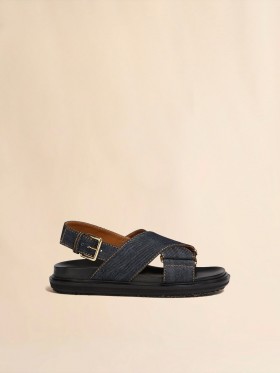  Blue Denim Criss-cross Sandal