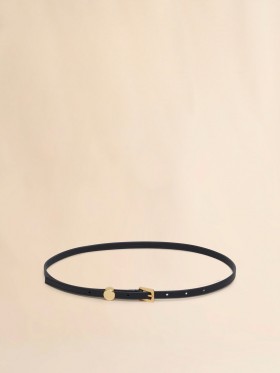  Leather Envelope Belt Black