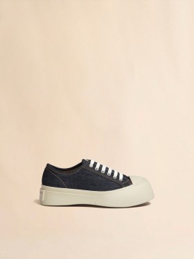  Blue Denim Pablo Lace-up Sneaker