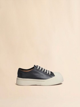  Nappa Leather Pablo Lace-up Sneaker Black