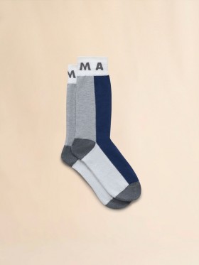  Blue Colour Block Socks Bluechina
