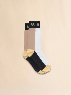  Ivory Colour Block Socks