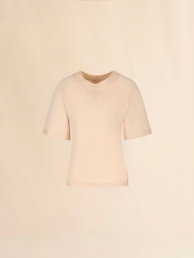  Pale Peach Cotton Short-sleeve Sweatshirt With Trunkaroo Detail Palepeach