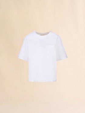  White Cotton Short-sleeve Sweatshirt With Trunkaroo Detail Lilywhite