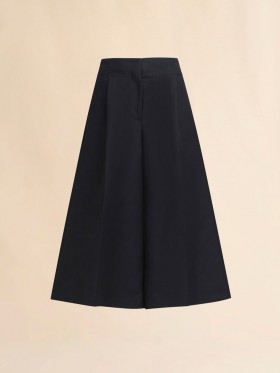  Wide Leg Cotton Bermuda Shorts With Marni Symbol Black