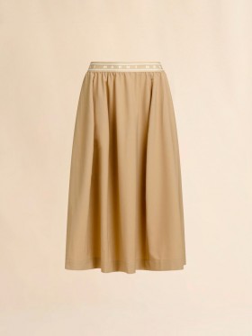  Beige Wool Blend Midi Skirt With Marni Symbol Winterwheat