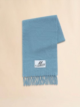  Bright Blue Alpaca Scarf Lake
