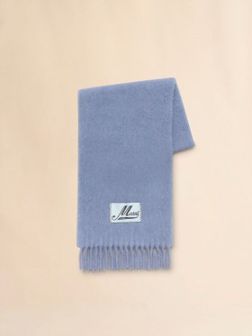  Indigo Alpaca Scarf Blue Lilac