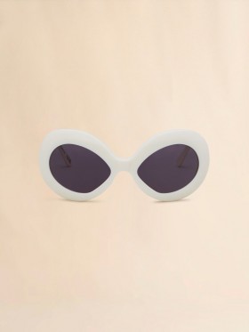  Cream Lake Of Fire Sunglasses Off-white