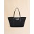  Medium Raffia-effect Trunkaroo Beach Bag Black