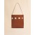  Small Brown Leather Museo Hobo Bag With Patches Moca/ivory