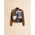  Brown Suede And Leather Patchwork Jacket Natural/moka