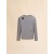  Grey Organic Cotton Long Sleeved T-shirt Antique Silver