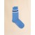  Indigo Cotton Socks With Logo Cuffs Blue Lilac