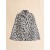  Shorn Shearling Cape With Animalier Print Lightgrey