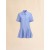  Blue Cotton Poplin Striped Shirt Dress Bluechina