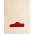  Red Long-hair Calfskin Fussbett Sabot