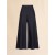  Deep Blue Stretch Denim Trompe L'oeil Trousers Blublack