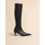  Nappa Knee-high Spike Boot Black