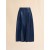  High-waisted Blue Nappa Skirt Bluechina