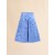 Indigo Duchess Silk Flared Skirt With Cut-out Details Blue Lilac