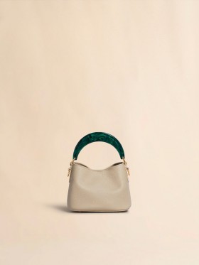  Mála Buicéad Mini Venice i Leathar Donn Éadrom Camel Éadrom/Glas Sféarúil