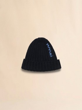  Beiréad Cadáis le Lógó Marni Bróidnithe Dubh