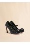  New Wave Mary Jane Pumps aus Leder in Schwarz