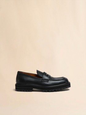  Leder Piercing 2.0 Chunky Loafer Schwarz